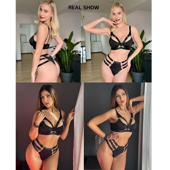 Underwired Push Up Bra and Panty Set Two Piece Lingerie - Picture 4 of 5